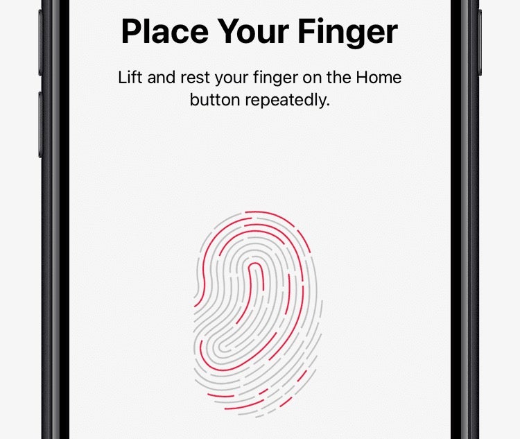 Touch ID add fingerprint