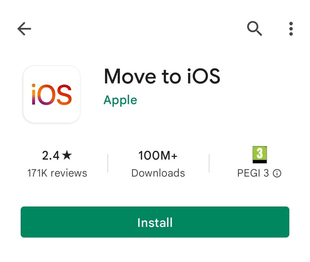 Android move to iOS