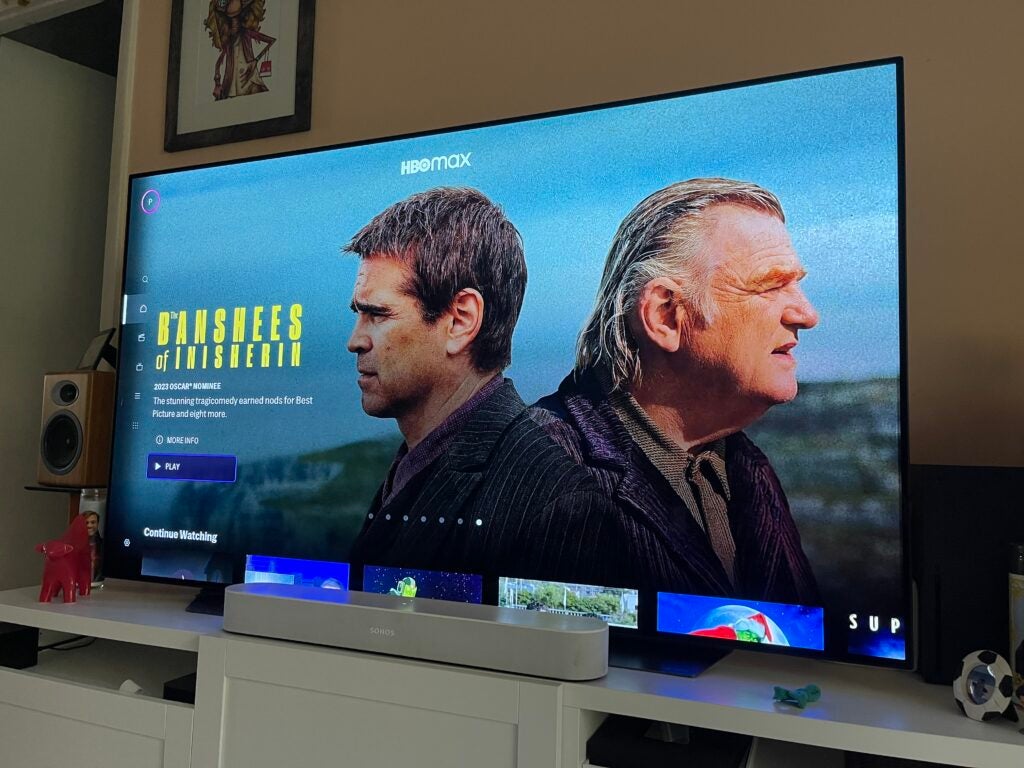 HBO Max interface displaying 