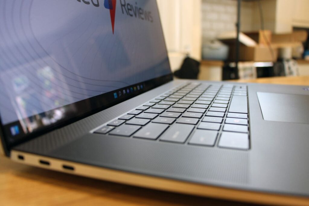 A view of the Dell XPS 17 deck