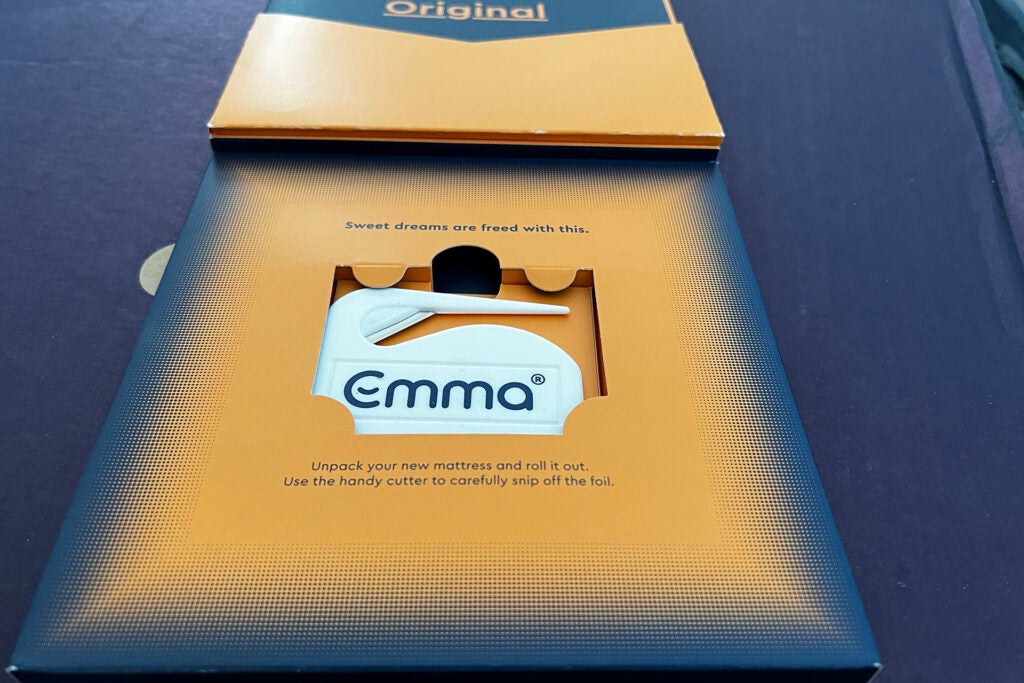 Caja de bienvenida del colchón Emma Original
