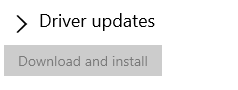 Click on ‘Driver updates’
