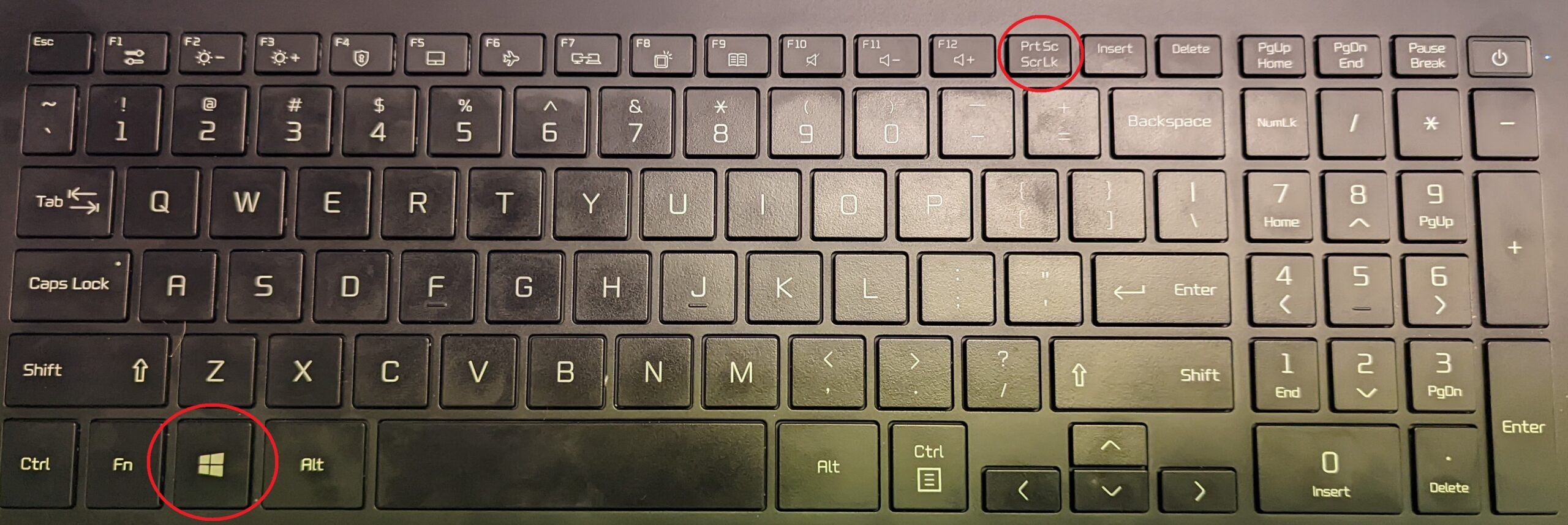 Keyboard shortcut 2 print screen