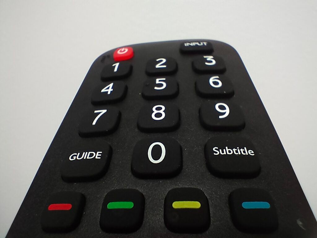 OnePlus Nord CE 2 Lite 5G macro camera image of TV remote