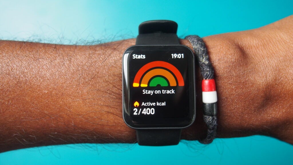 The calorie measuring mode on the Poco Watch