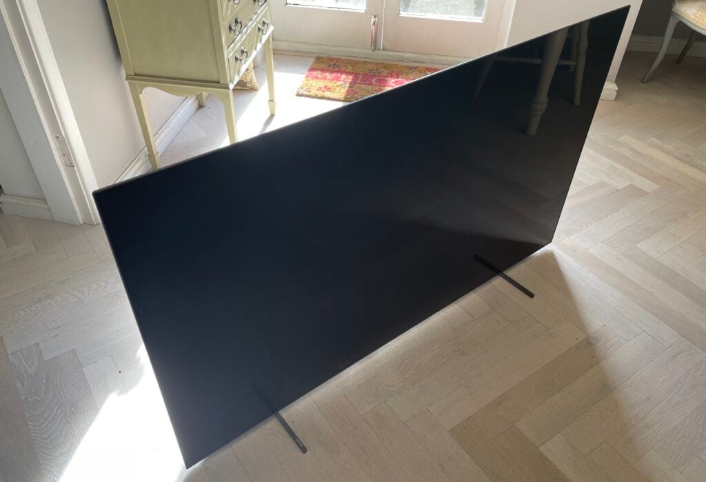 The Philips 55OLED806, pictured from above.