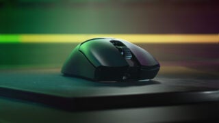 Razer Viper V2 Pro gaming mouse in a press shoot