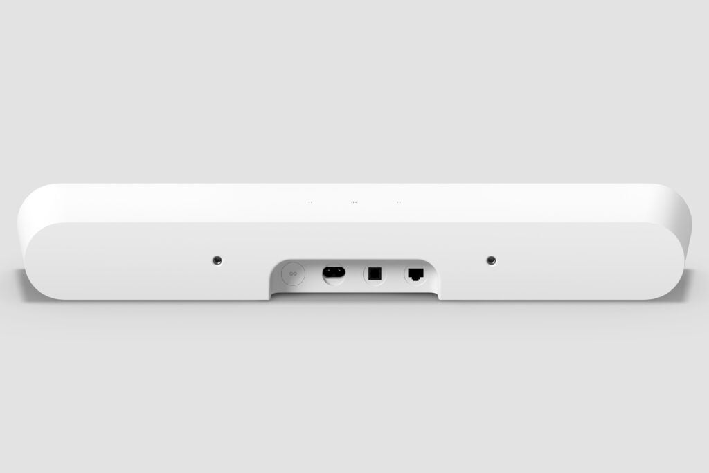 Sonos Ray press image rear showing ports