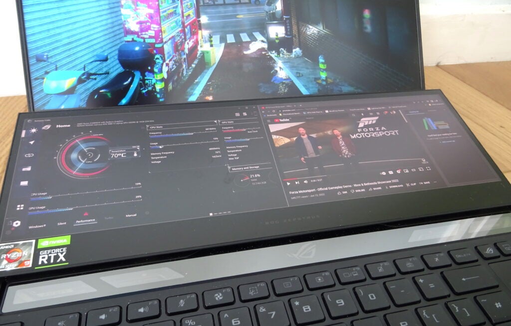 The second screen on the Asus ROG Zephyrus Duo 16 
