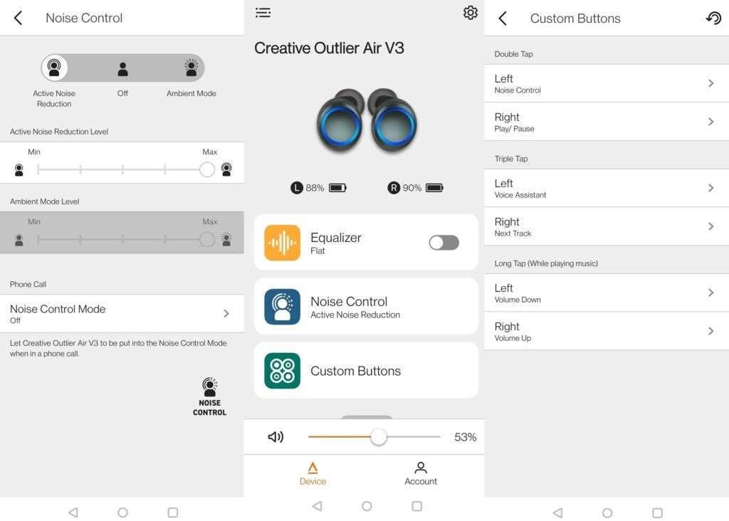 Creative Outlier Air v3 apps