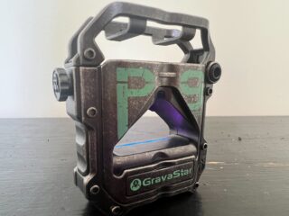 The Gravastar Sirius Pro earbuds with the lid closed