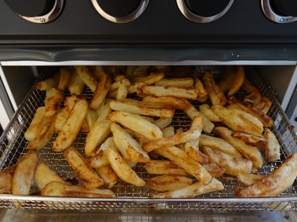 Homemade chips cooked in the Cuisinart Air Fryer
