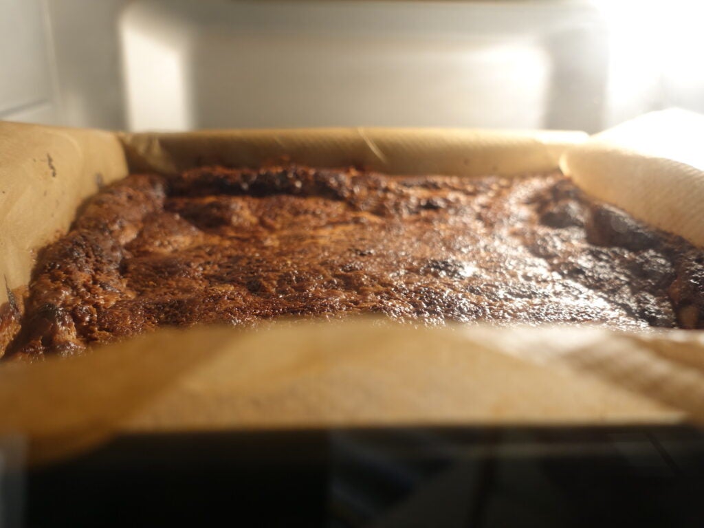 Brownies baked in the Cuisinart Air Fryer