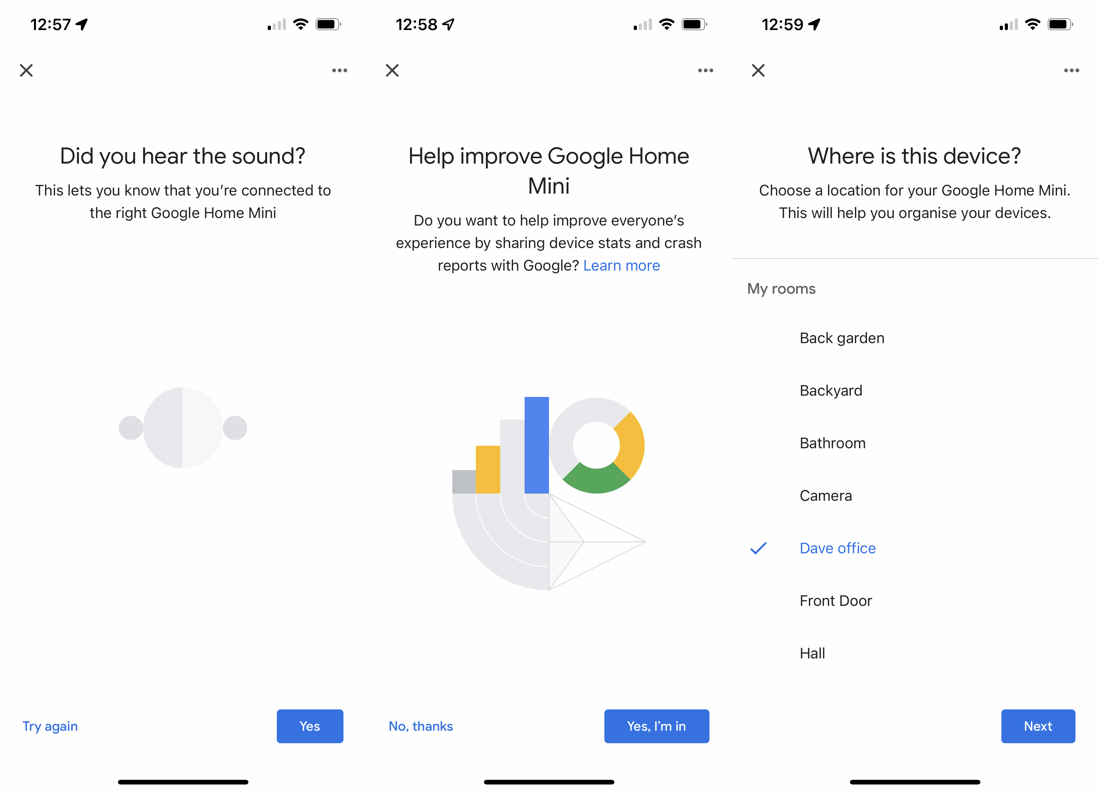 Add Google Home Mini to a room