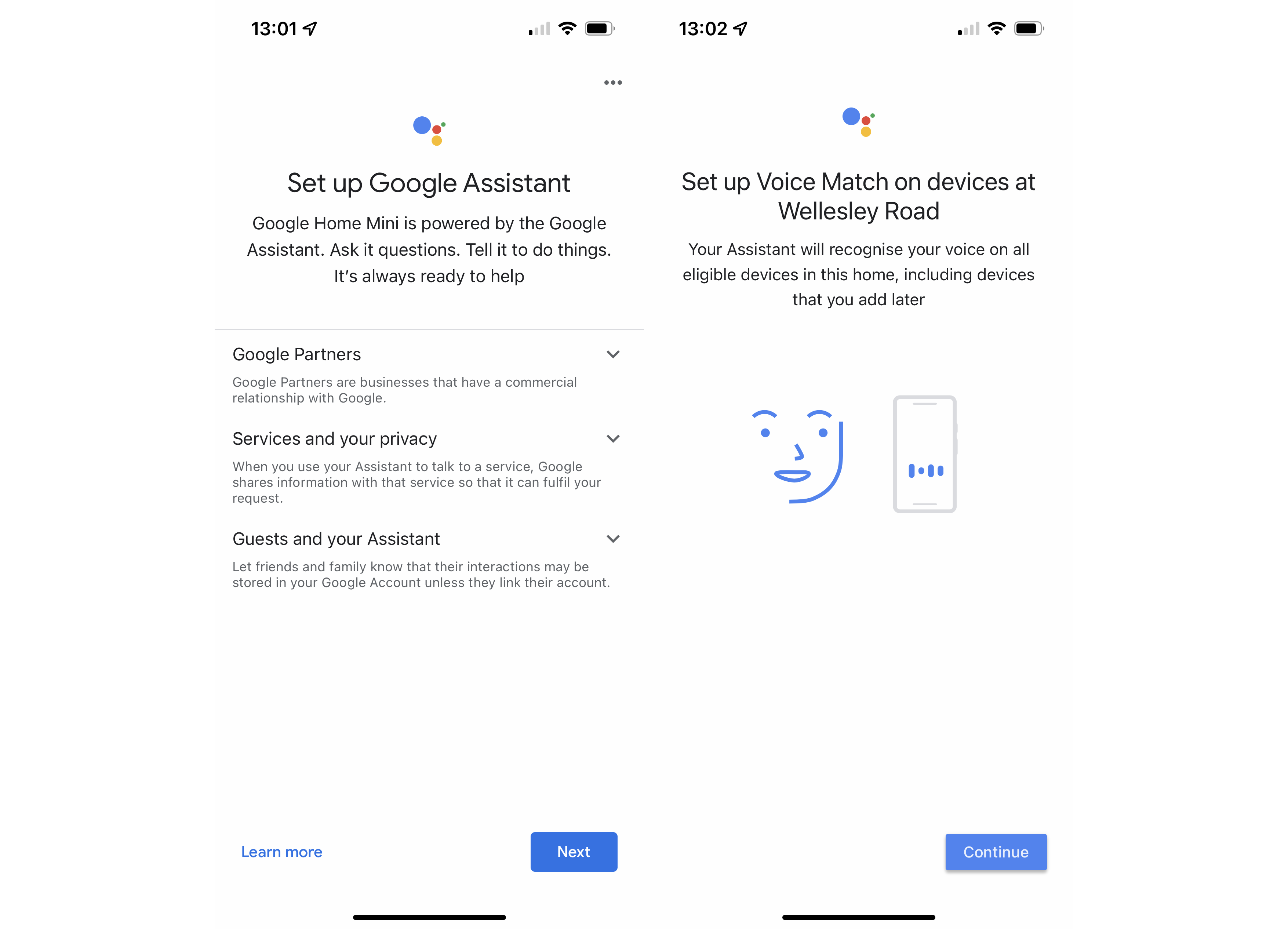 Configure Google Assistant on Google Home Mini