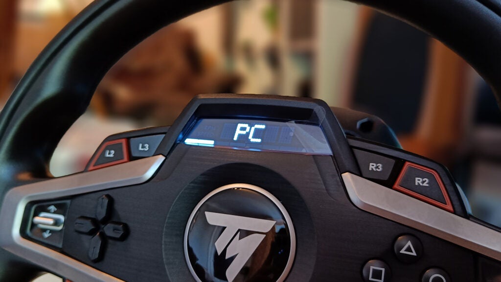 The screen on the Thrustmaster T248