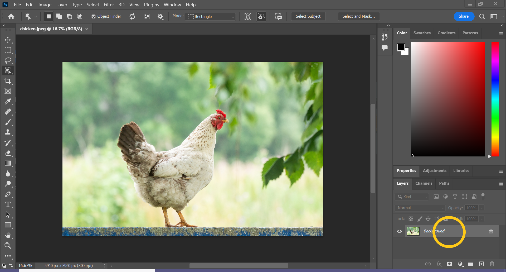 how to change a background in Photoshop