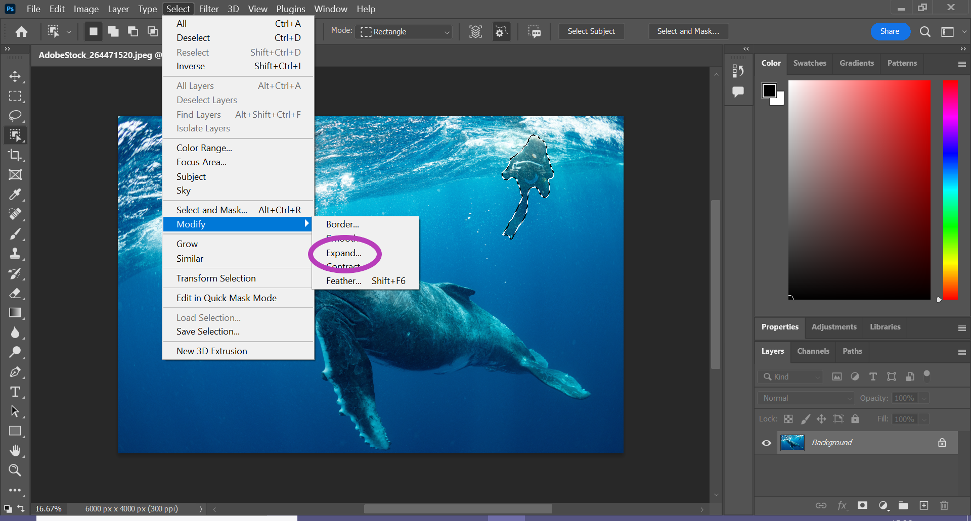 how to remove objects in Photoshop