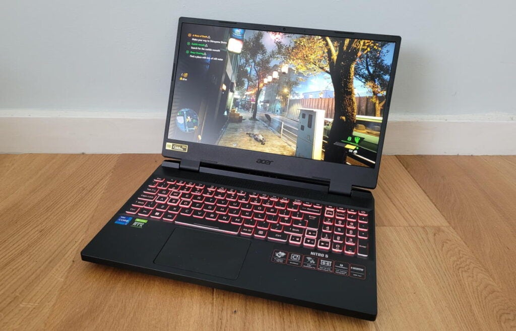 The Acer Nitro 5 playing  Ghostwire: Tokyo