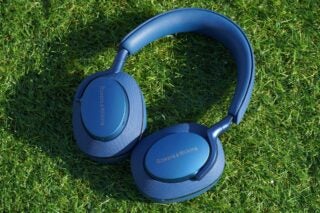 Bowers and Wilkins Px7 S2 headphones on grass.