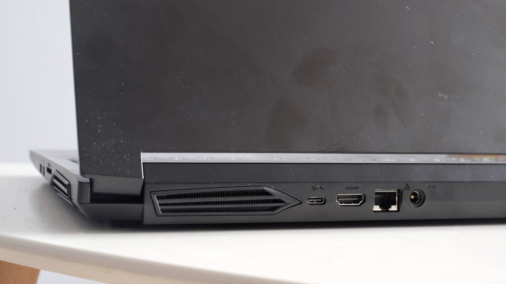 The rear ports of the Gigabyte G5