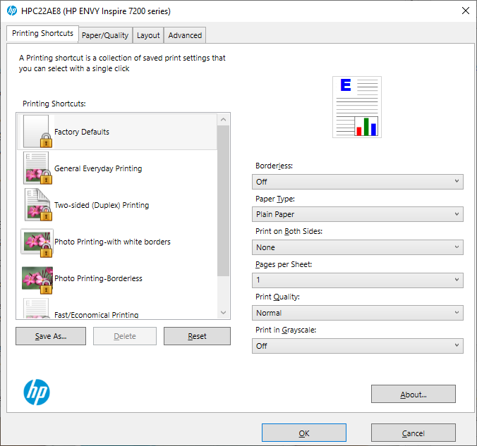 Снимок экрана для HP Envy Inspire 7220e