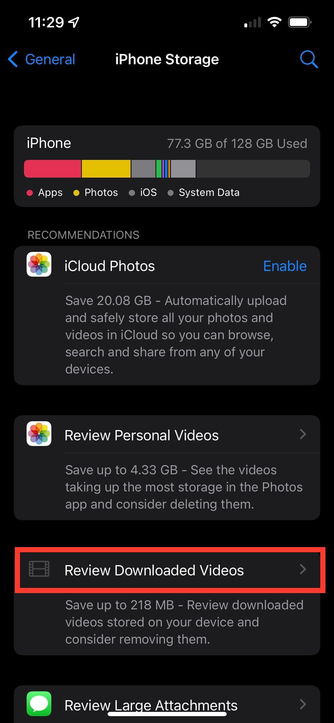 Personal videos How to clear storage on iPhone