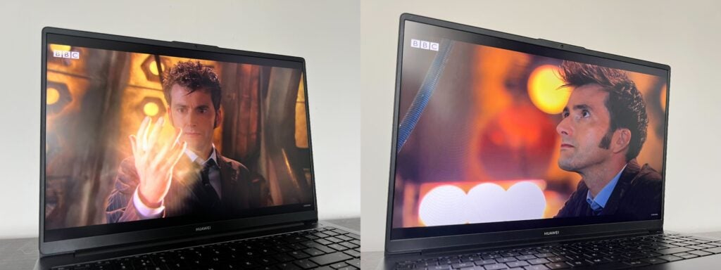 Doctor Who picture quailty on Huawei MateBook laptop