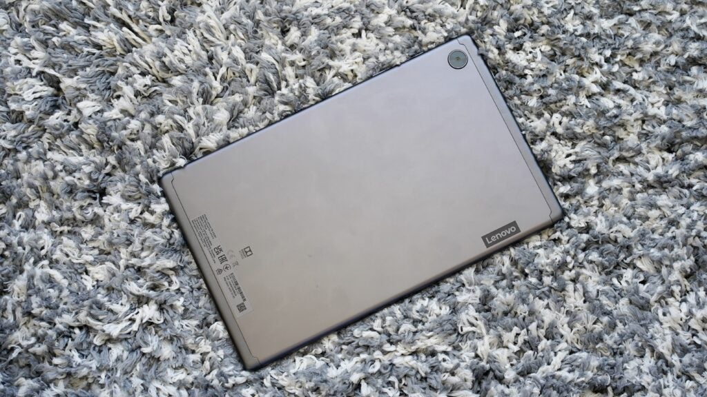 Back of the Lenovo Tab M10 HD