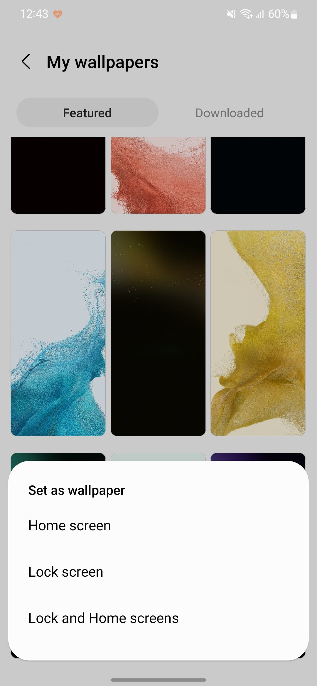 How to change the wallpaper on your Samsung Galaxy phone