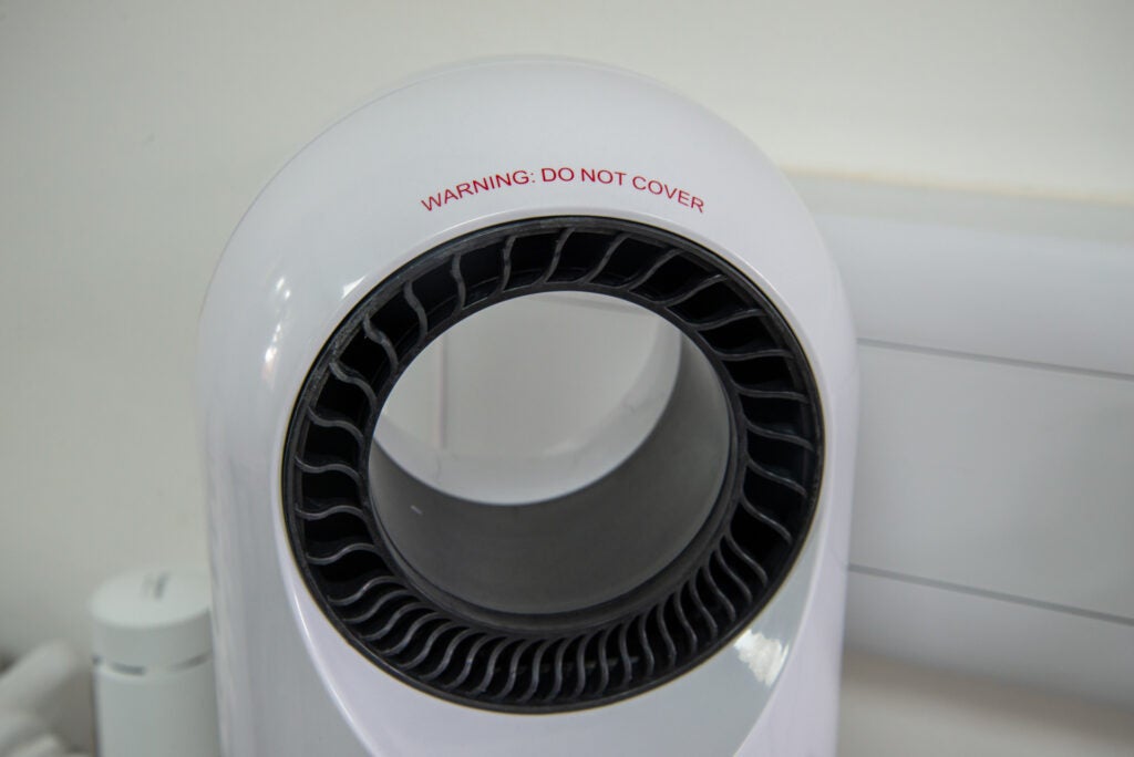 TCP Smart Wifi Portable Bladeless Ceramic Heater & Cooling Fan fan outlet