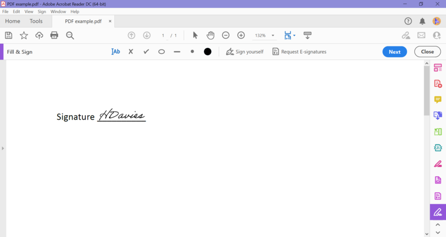 how to create a PDF signature on a PC