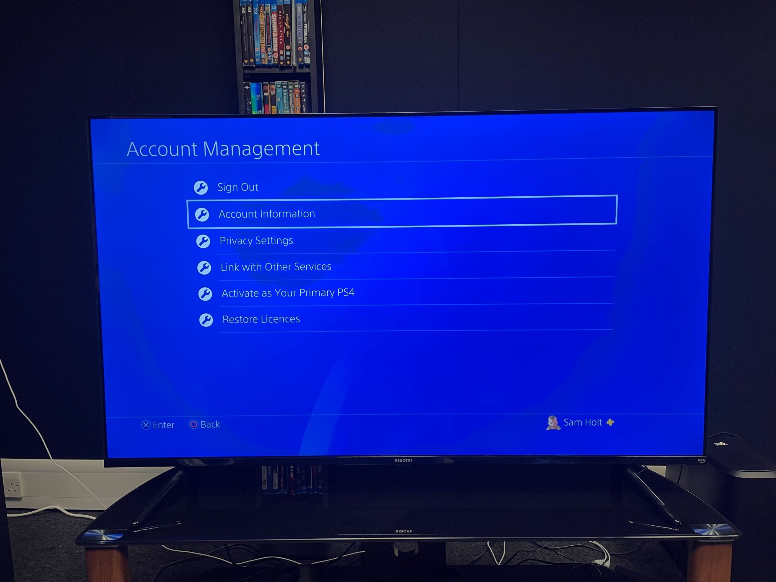 Account management settings