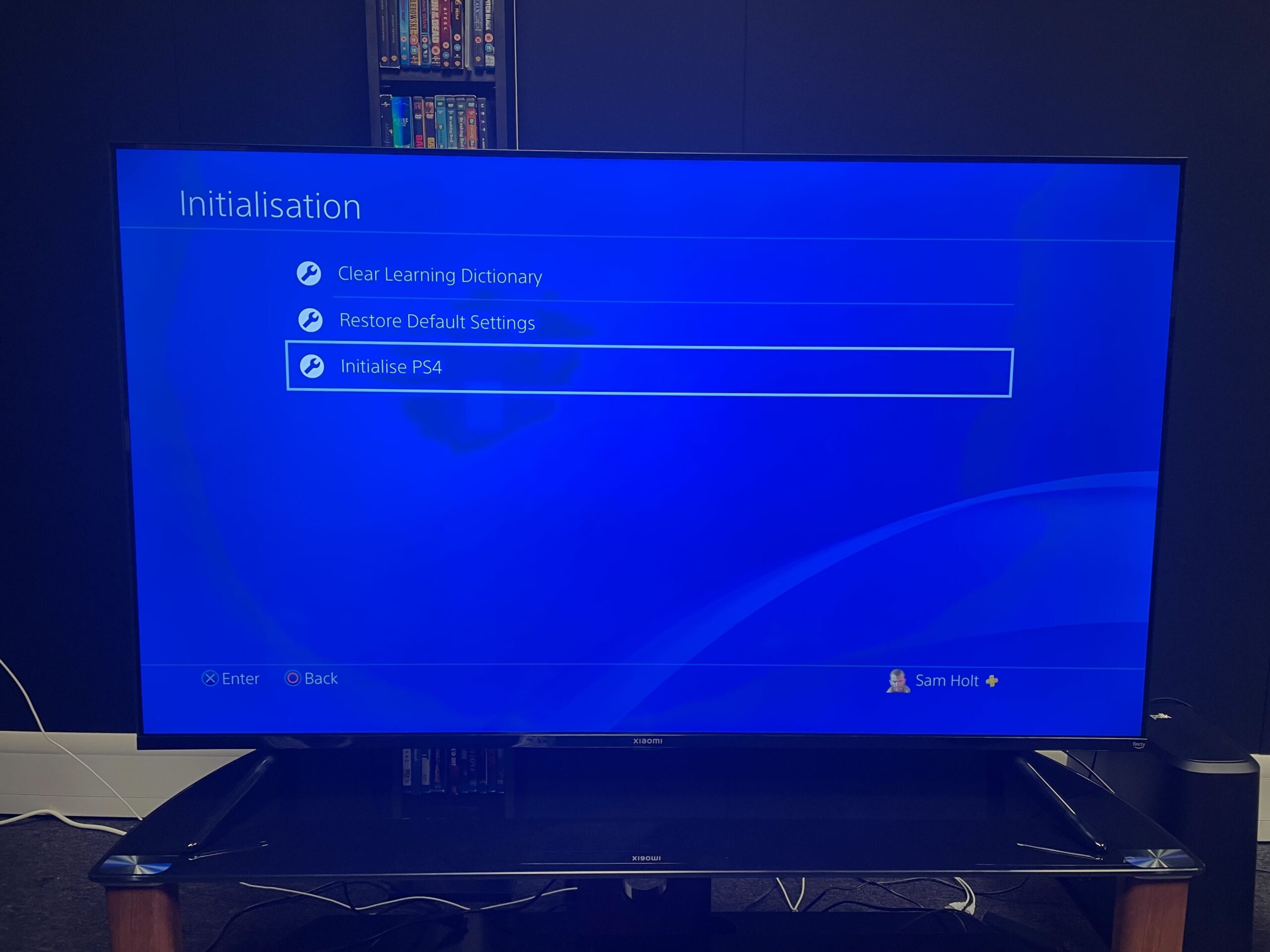 Initialize the PS4