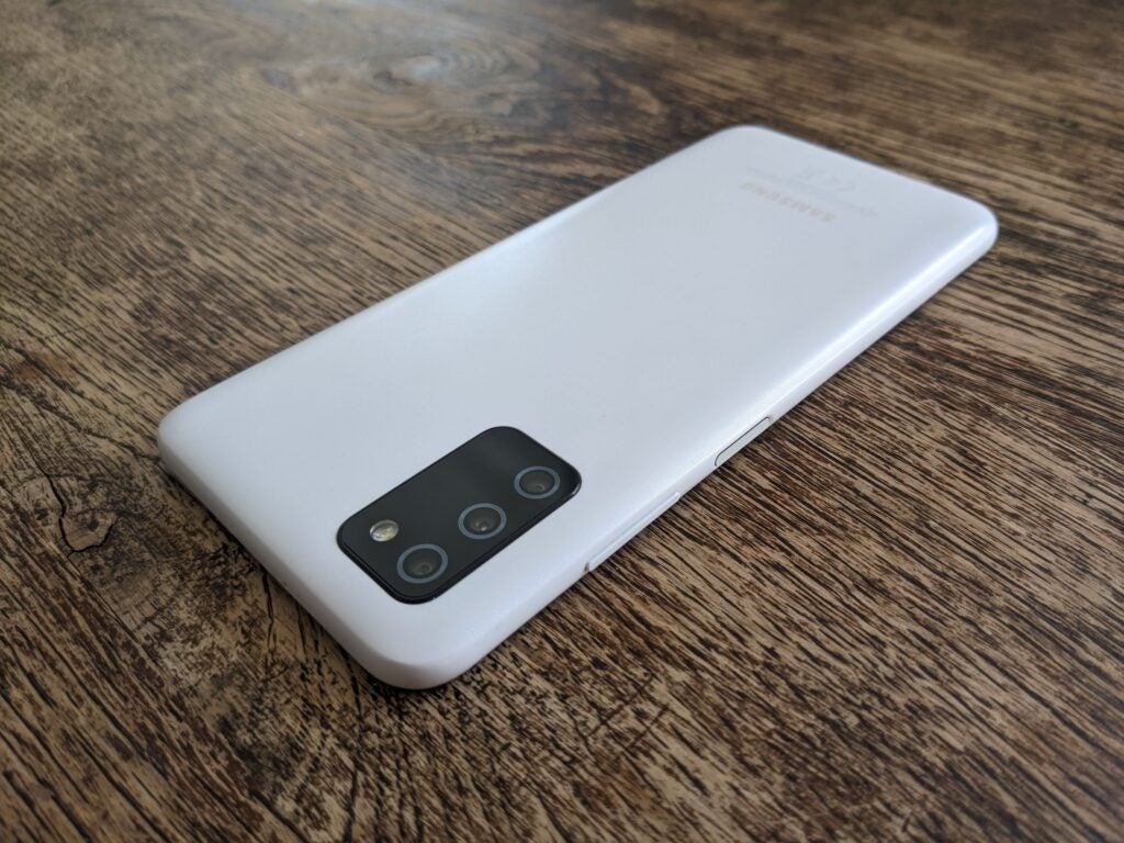 Back of the Samsung Galaxy A03s
