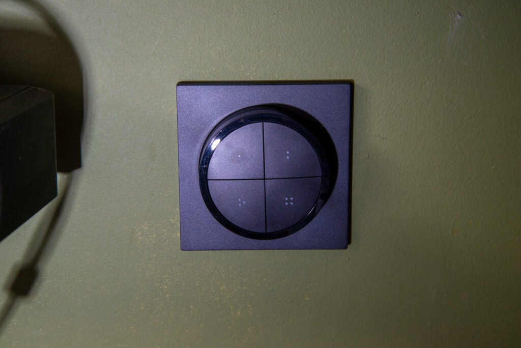Philips Hue Tap Dial on wall