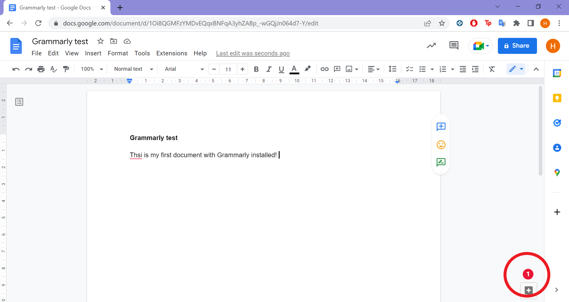 how to enable Grammarly in Google Docs