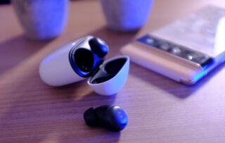 Google Pixel Buds Pro with phone