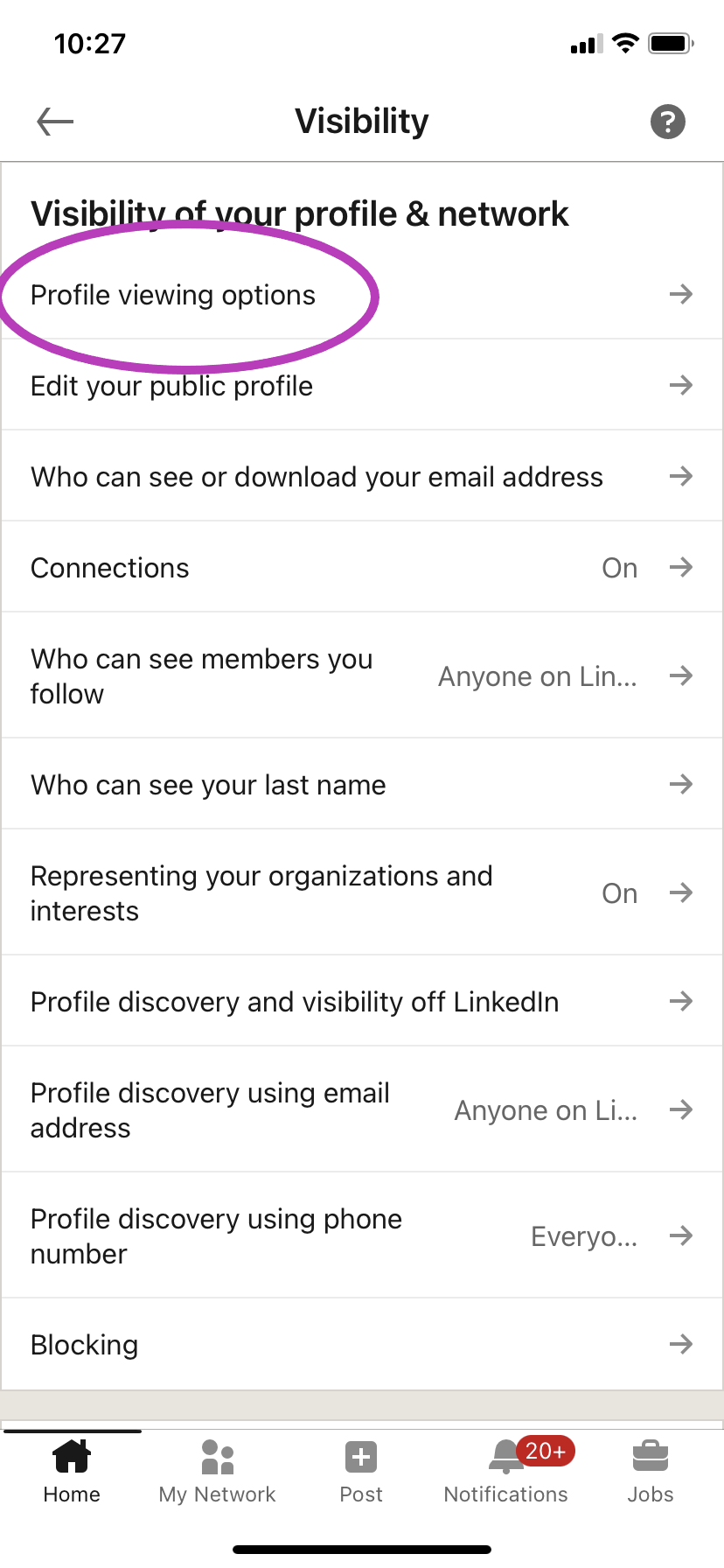 How to hide yourself on LinkedIn