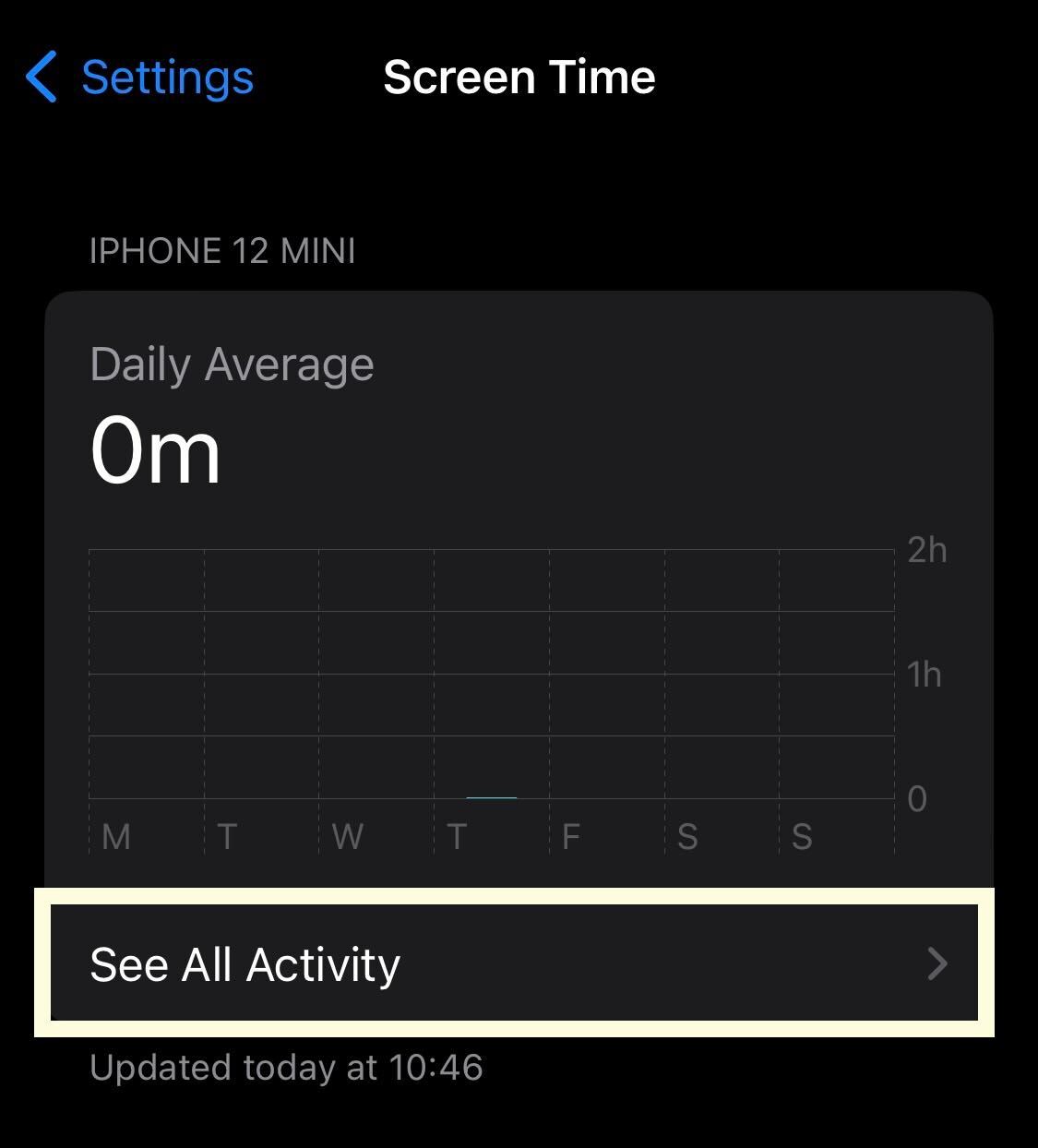 See all Time activity
