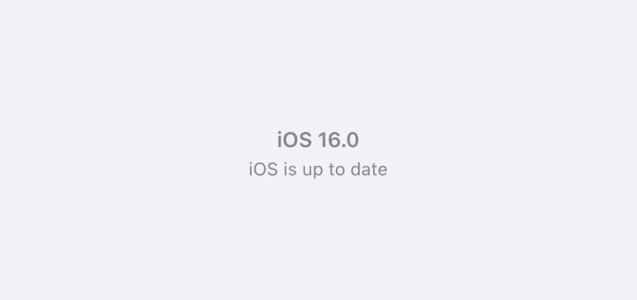 iOS 16 installed