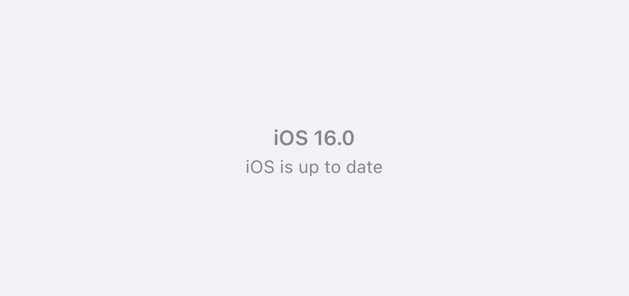 iOS 16 installed