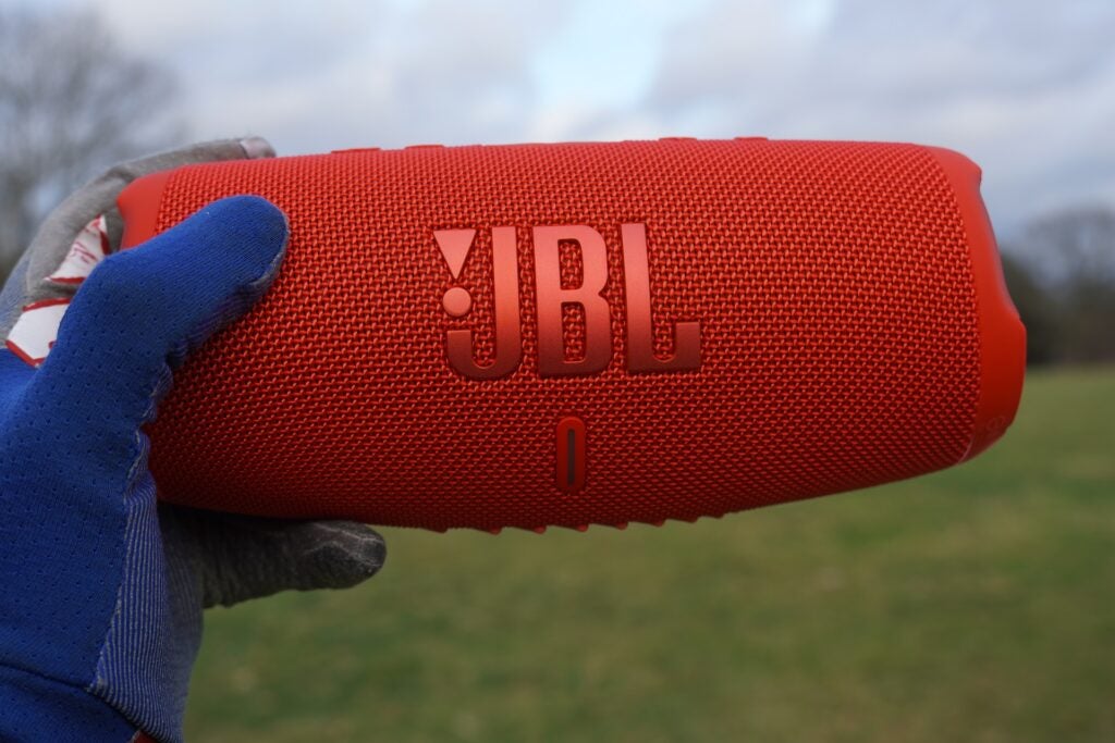 JBL Charge 5 held in hand