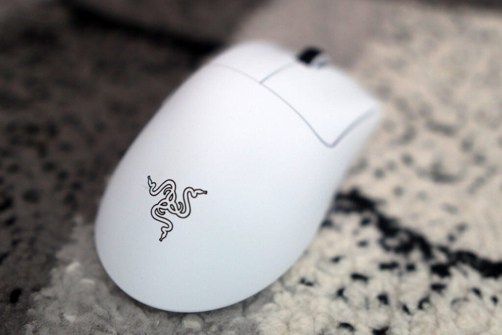 The Razer logo on the mouse