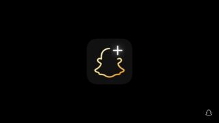 Snapchat Plus logo in Black