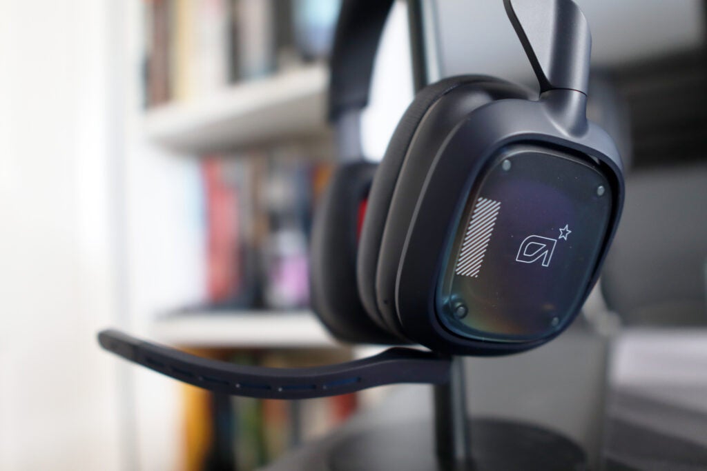 Astro A30 Wireless headset, close-up view of the stand