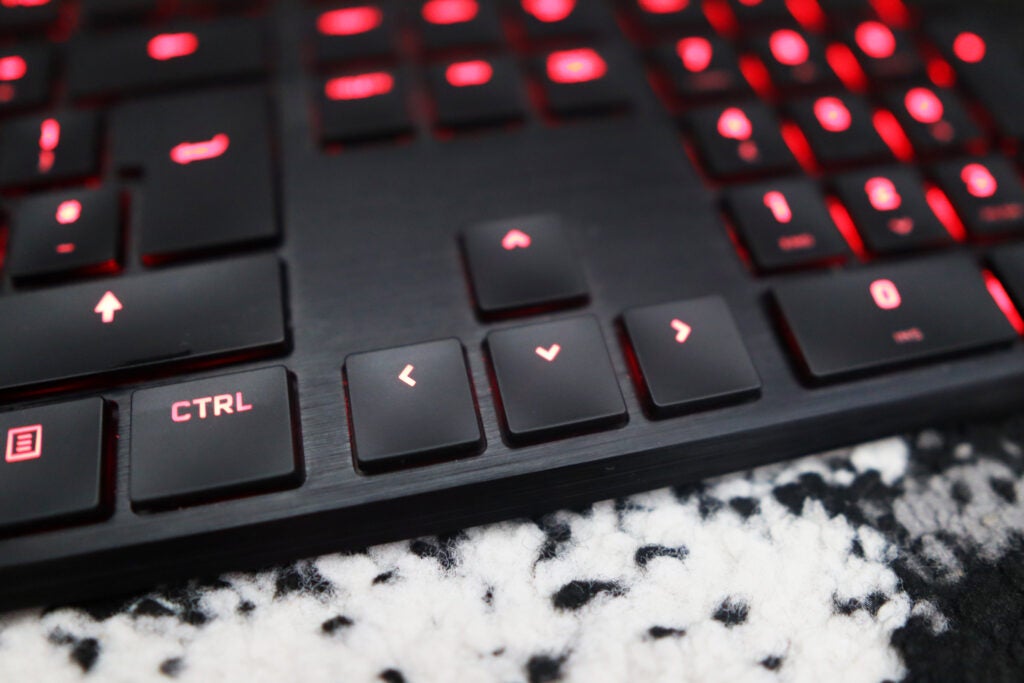 The D-Pad of the Corsair keyboard