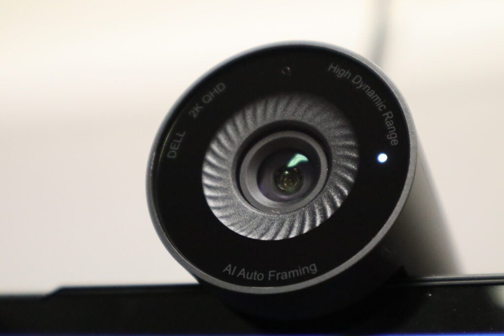 The camera lens of the Dell Pro Webcam