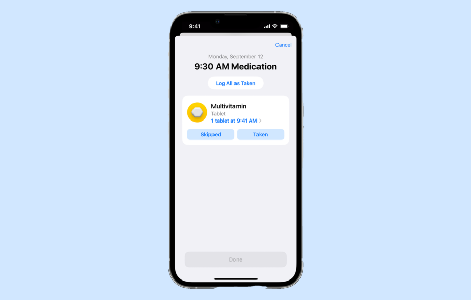 How to set medication reminders on your iPhone