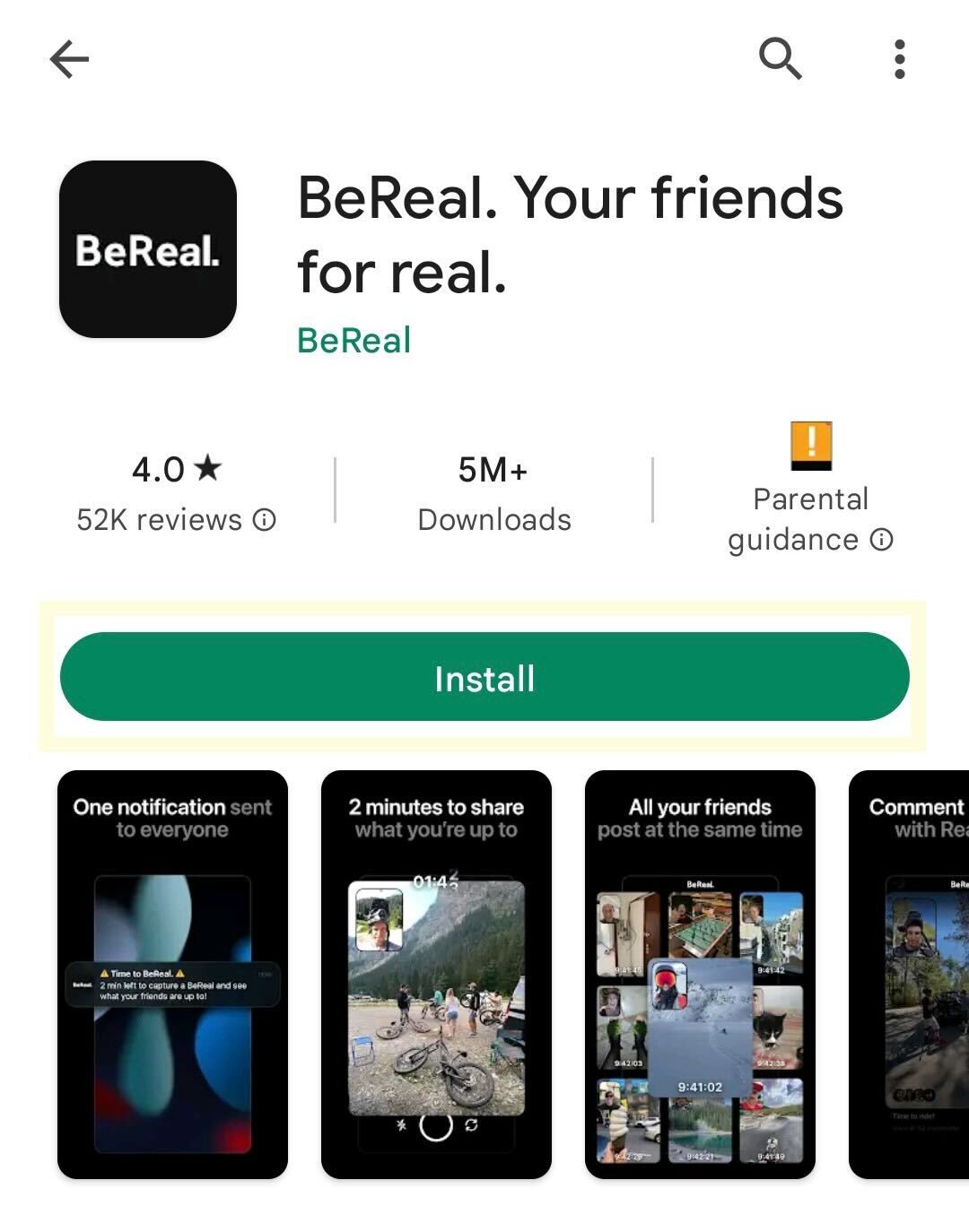 Download the BeReal app